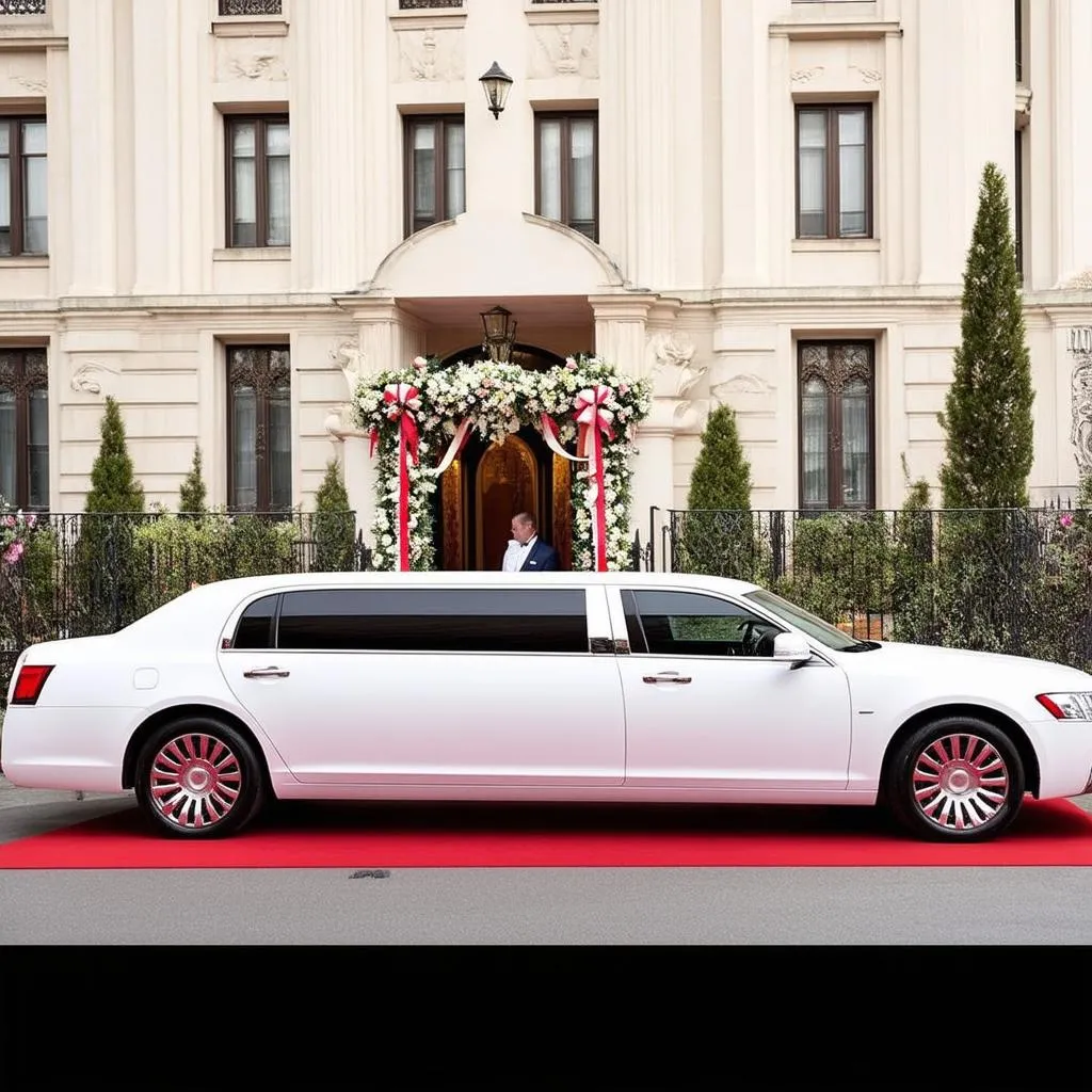 Xe Limousine đón khách