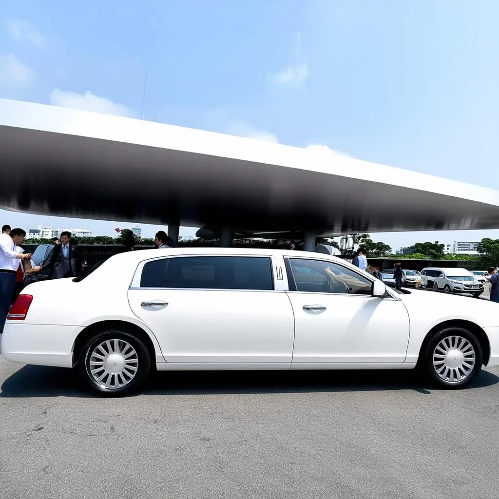 Xe limousine đón khách sân bay Tân Sơn Nhất