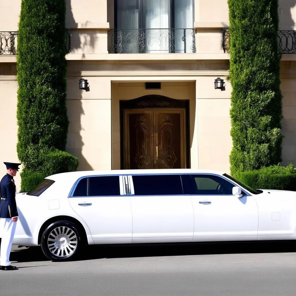 Xe limousine đón trả khách