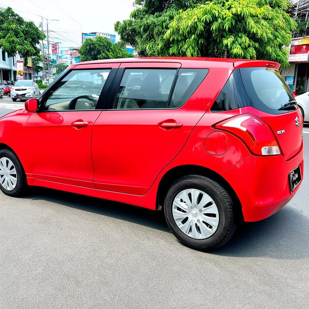 Suzuki Swift màu đỏ