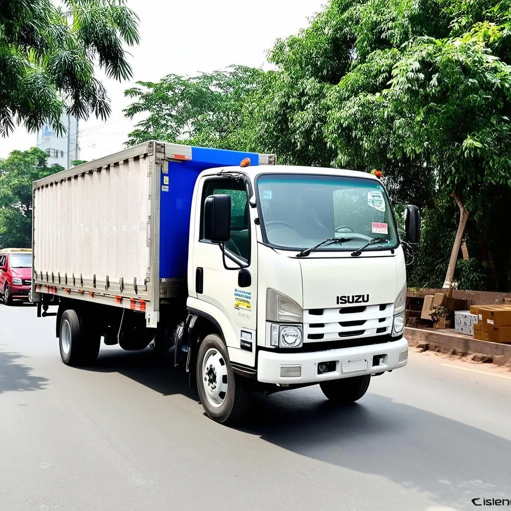 Xe tải Isuzu chở hàng tại TP. Hồ Chí Minh