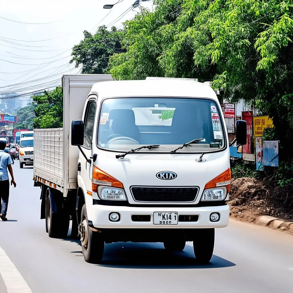 Xe tải Kia 2T4 trong thành phố