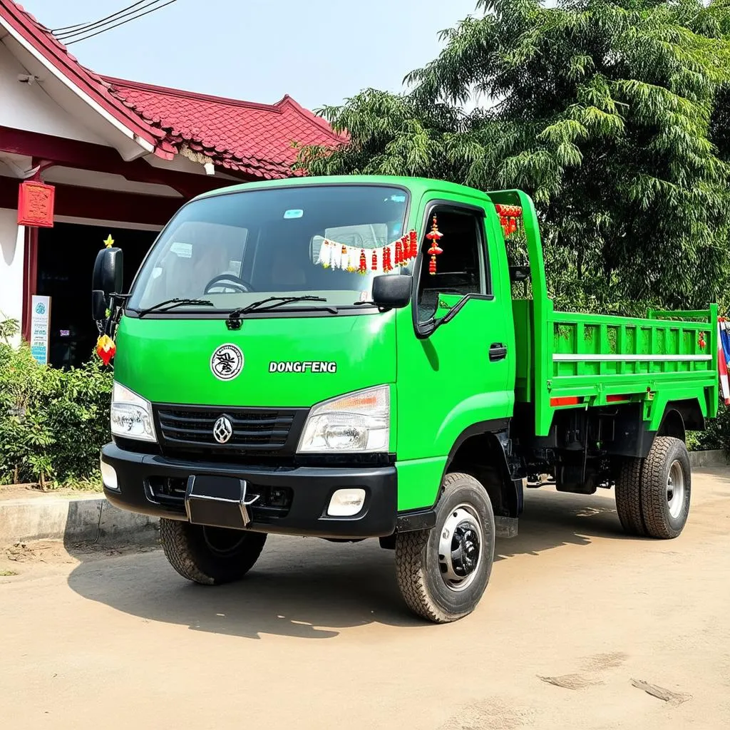 Xe tải nhỏ Dongfeng màu xanh