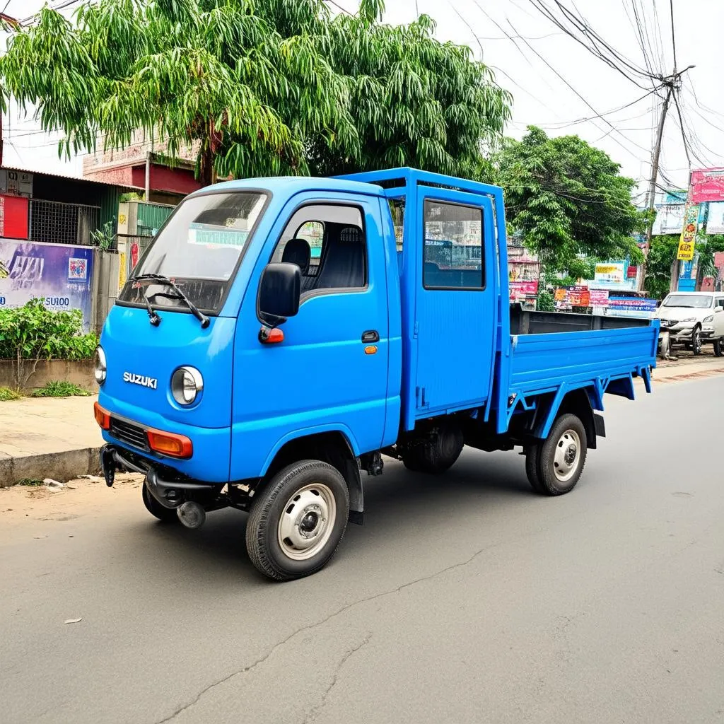 Xe tải Suzuki Đại Việt màu xanh