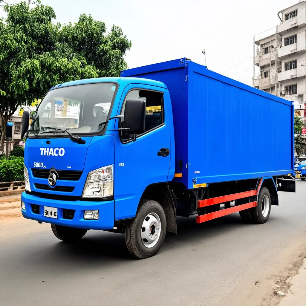 Xe tải Thaco 500kg màu xanh