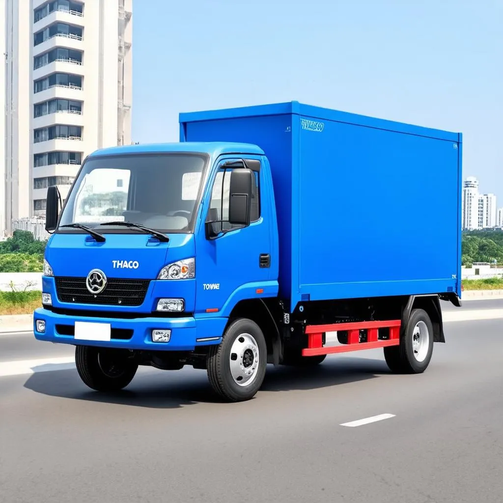 Xe tải Thaco Towner 990 màu xanh