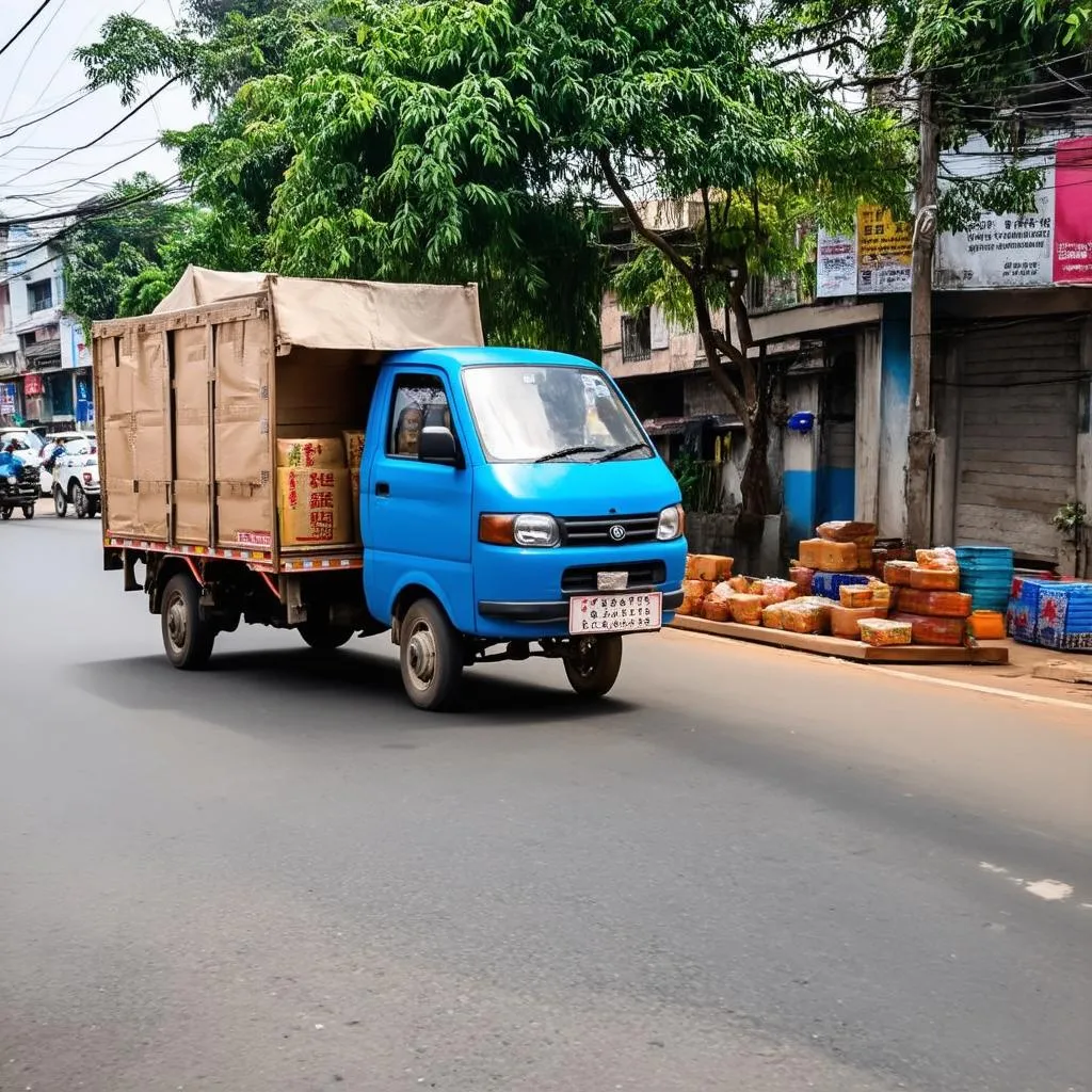 Xe tải van tải hàng