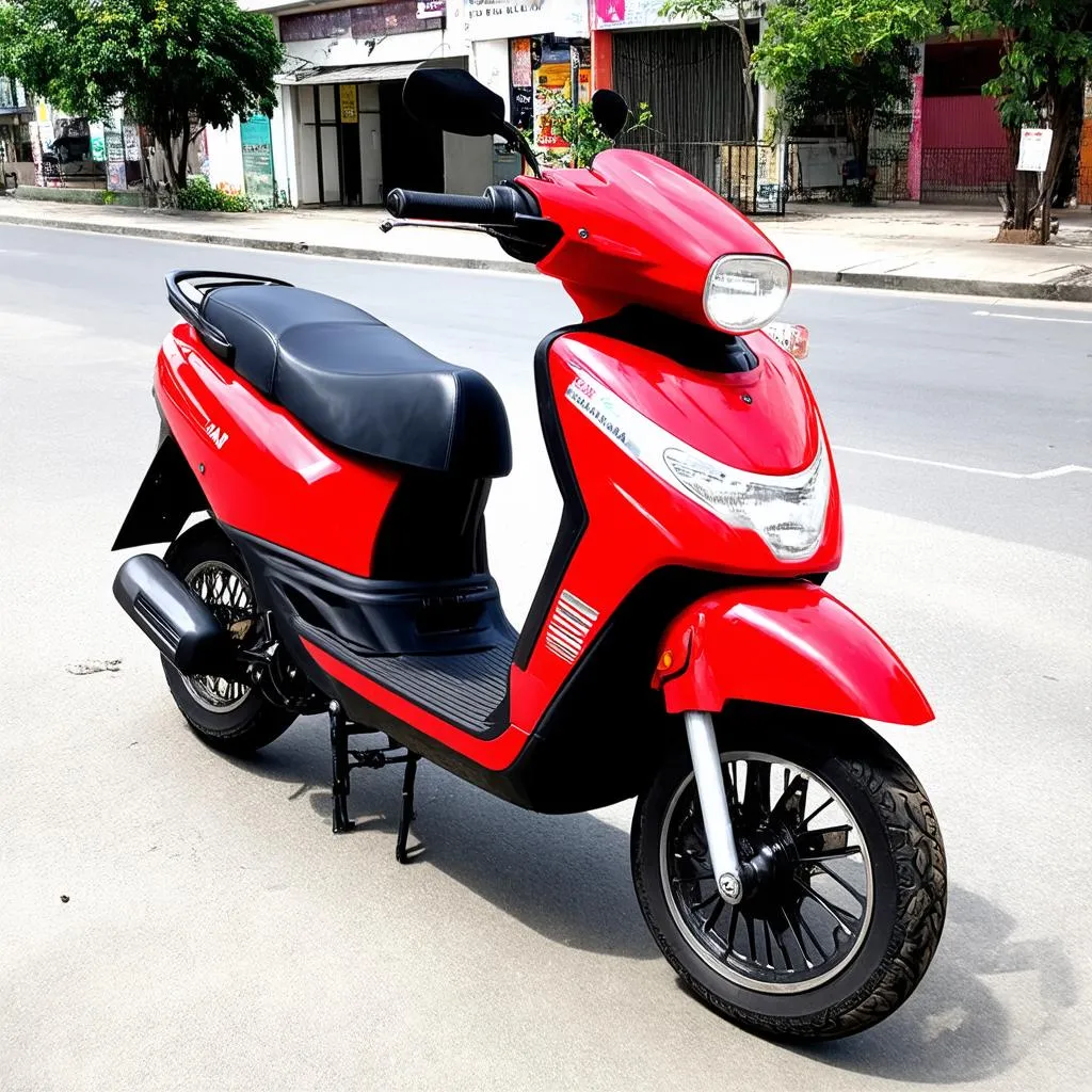 Yamaha Cuxi màu đỏ