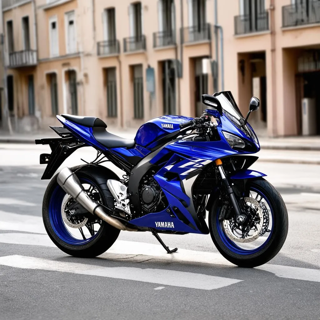 Yamaha R15 V4 màu xanh