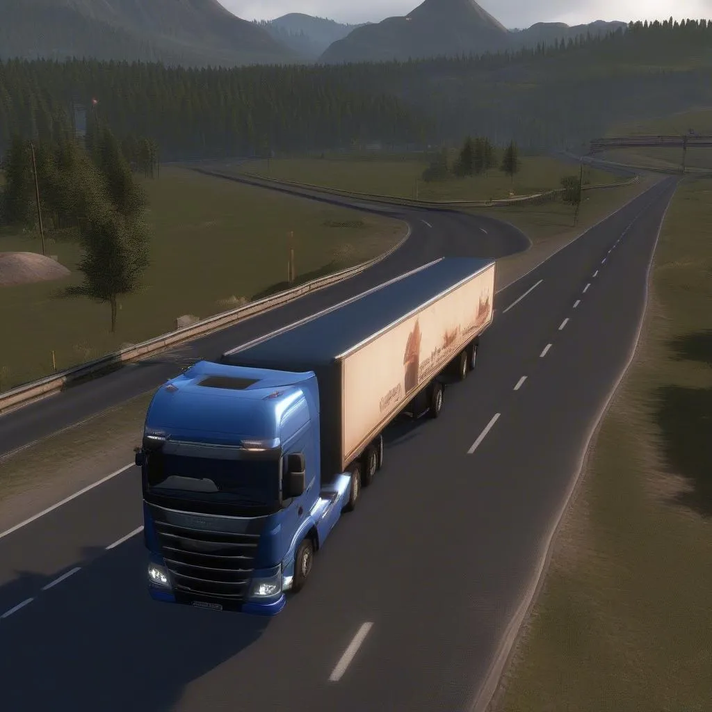 Euro Truck Simulator 2 gameplay