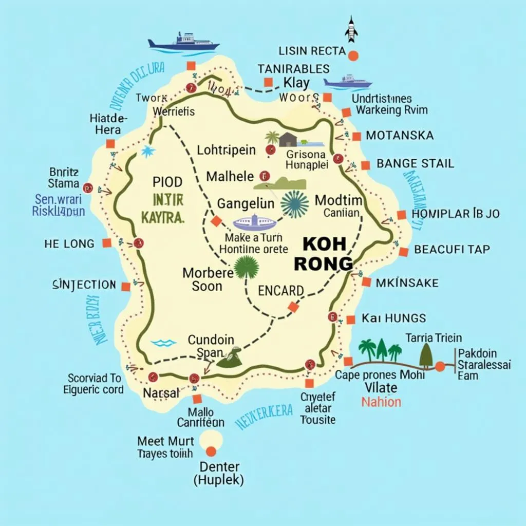 Bản đồ du lịch Koh Rong