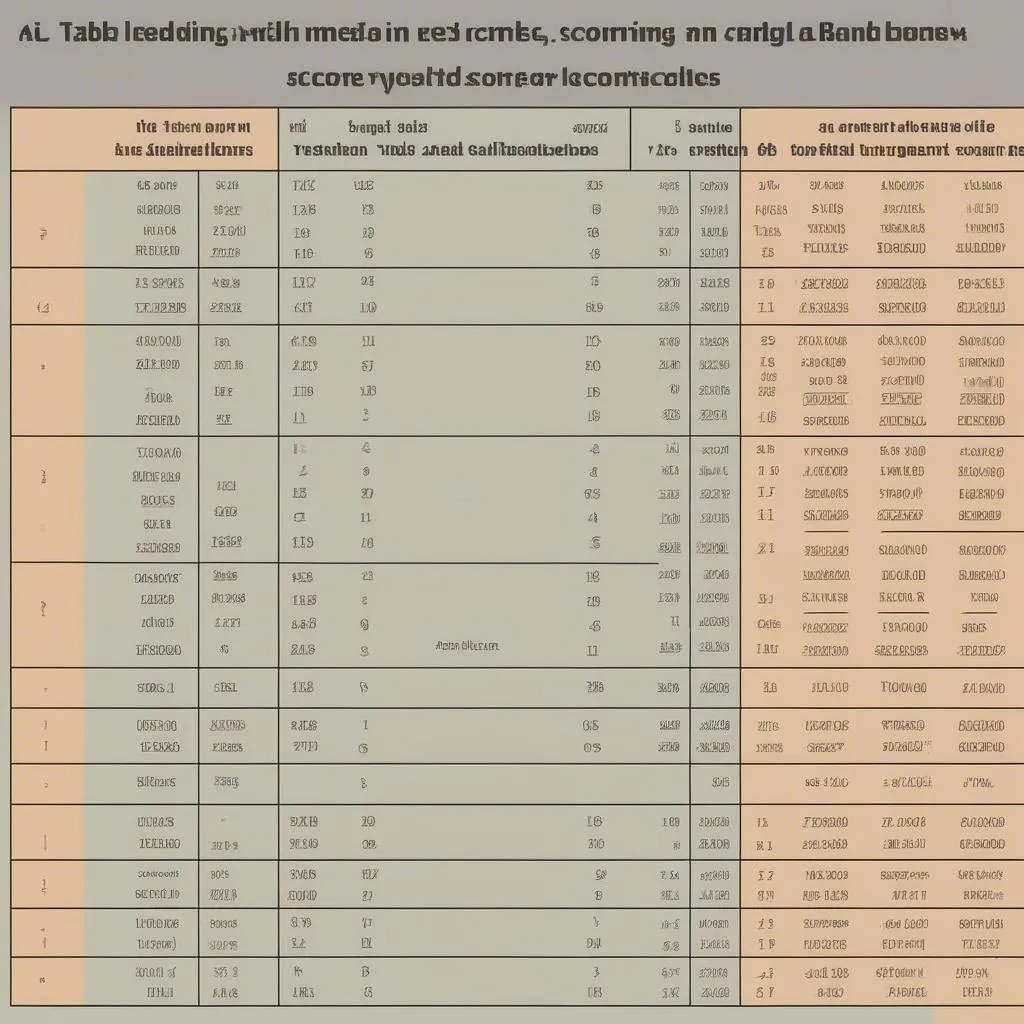 Bảng điểm IELTS Reading