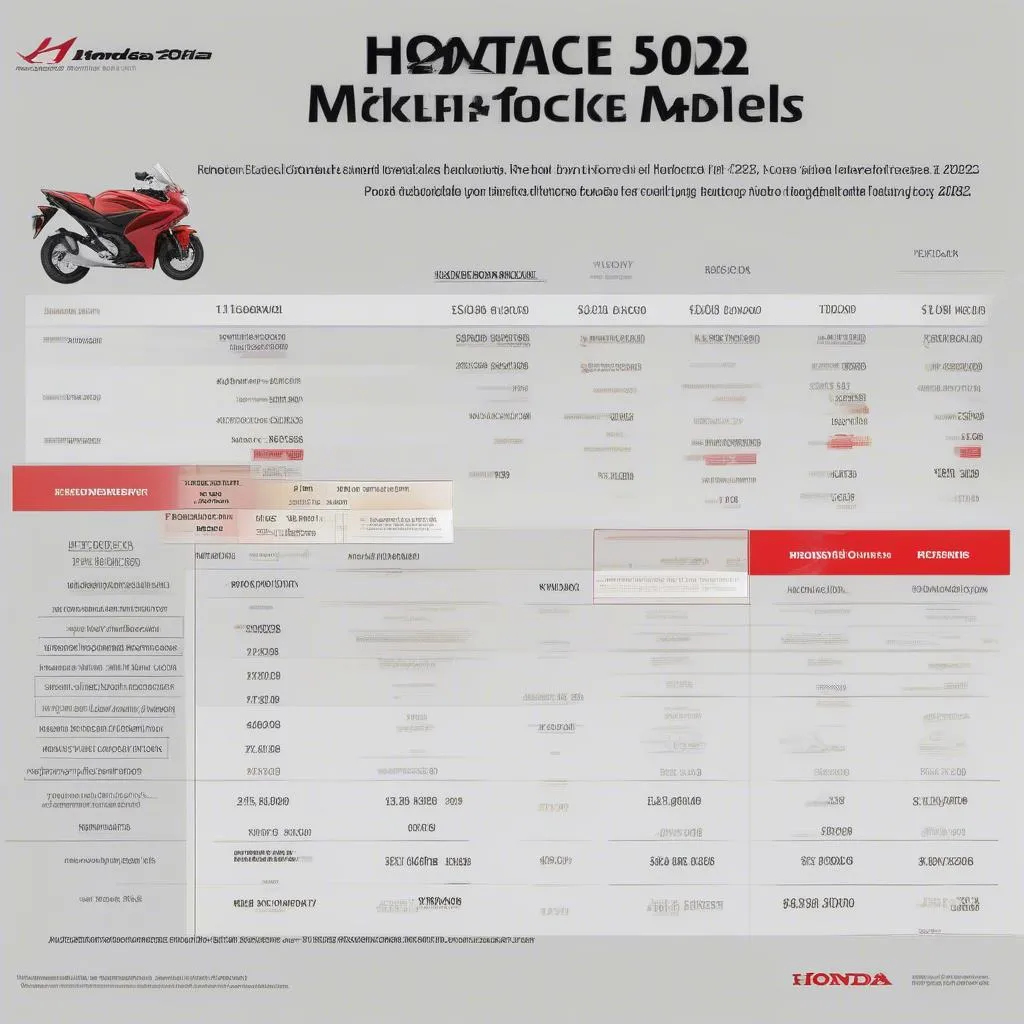 Bảng giá xe máy Honda 2022