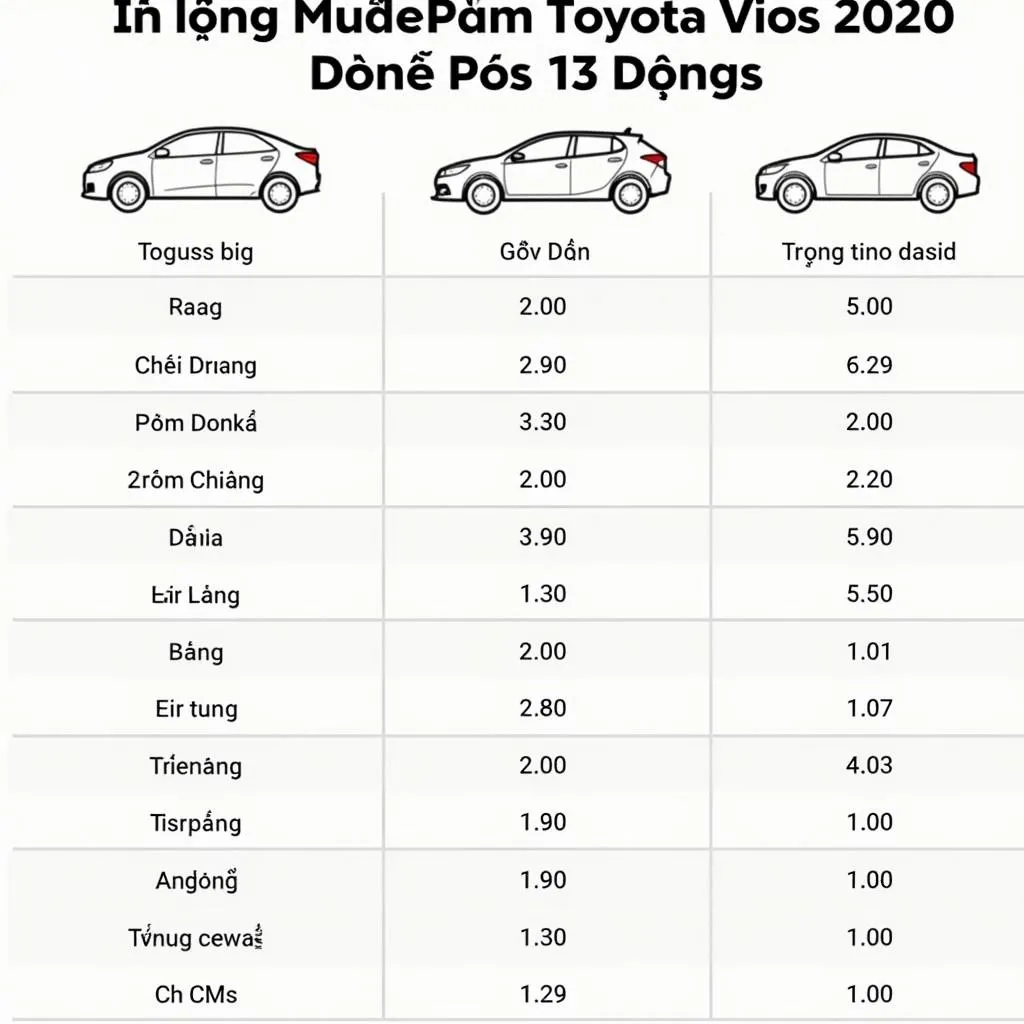 Bảng giá xe Vios 2020