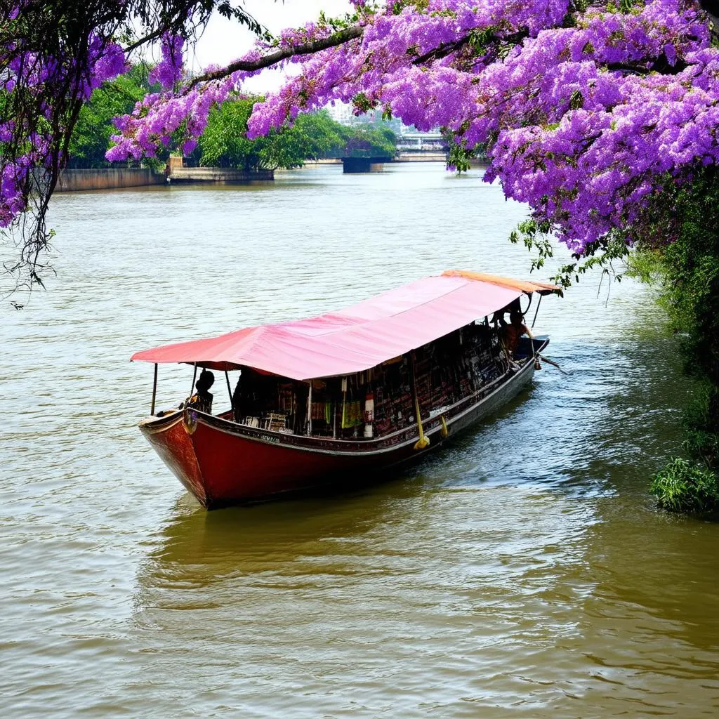 Bằng Lăng Tím Bên Sông Hương