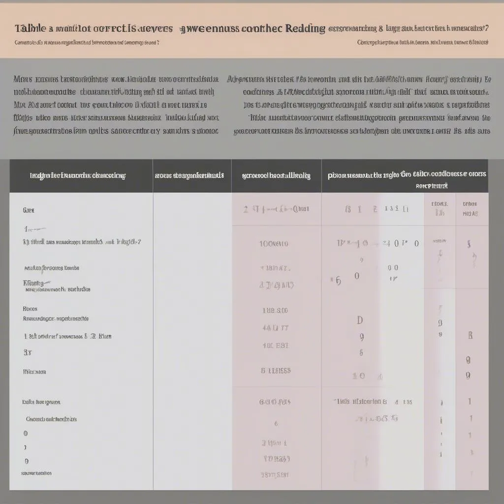 Bảng tính điểm IELTS Reading