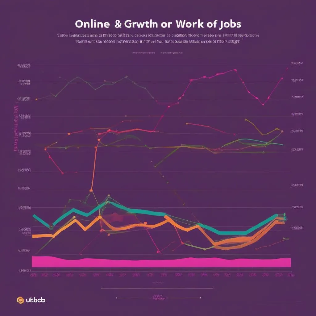 Biểu đồ tăng trưởng việc làm online