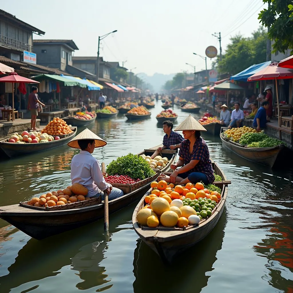 Chợ nổi Cái Răng Cần Thơ