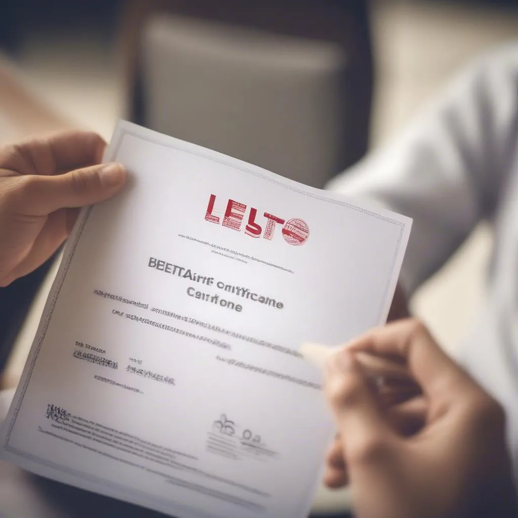 Chứng chỉ IELTS