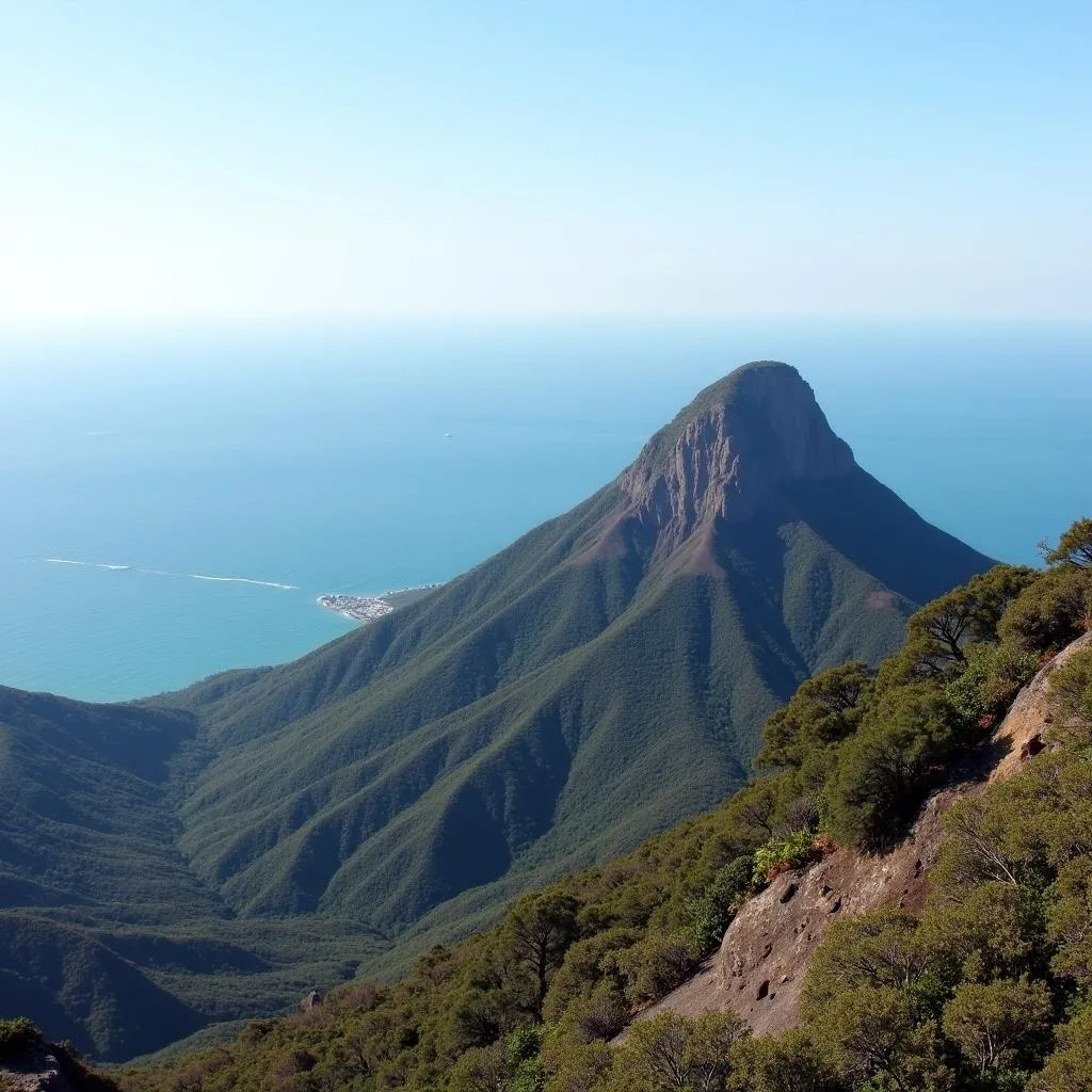 Đỉnh núi Seongsan Ilchulbong trên đảo Jeju