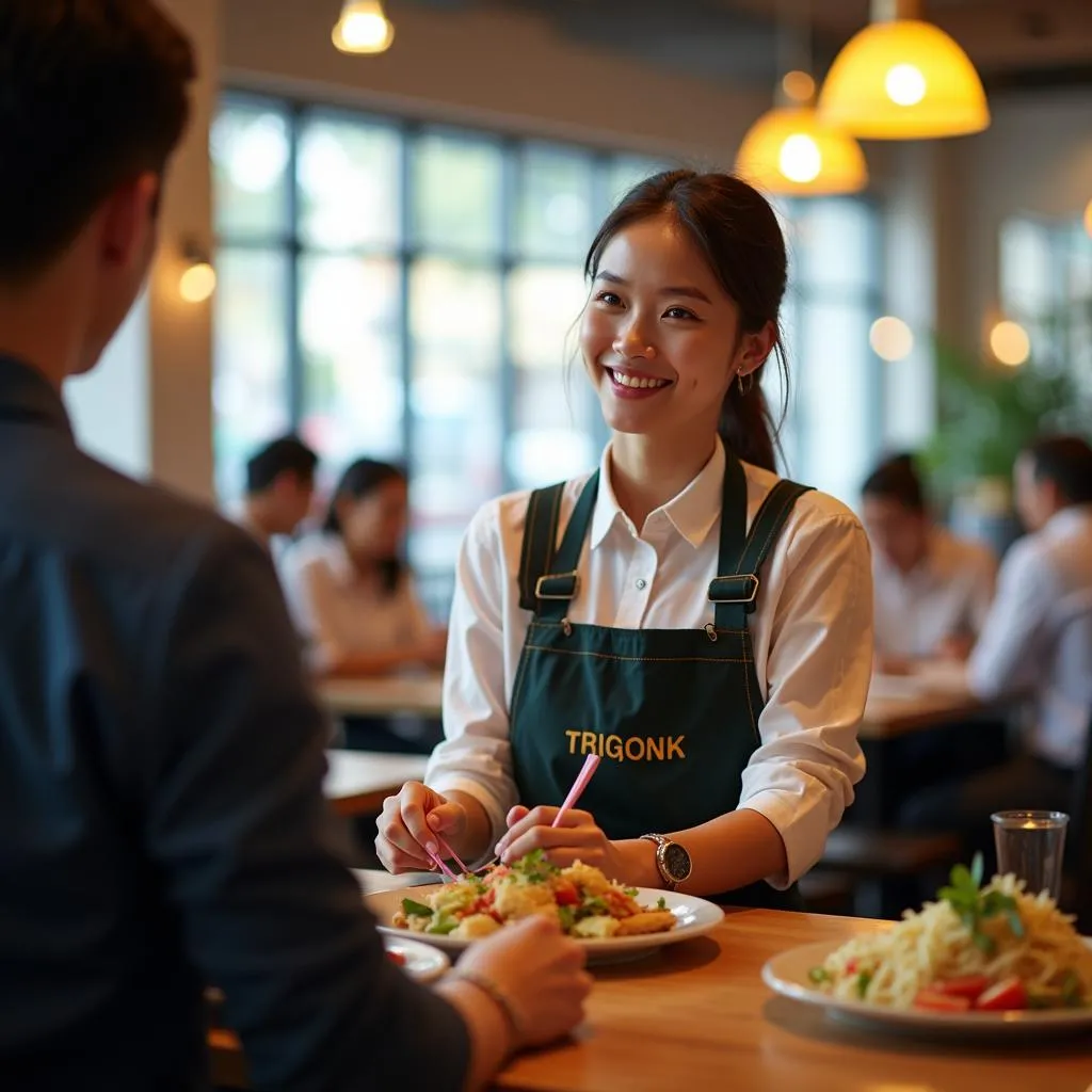 Sinh viên Việt Nam làm thêm tại nhà hàng ở Canada