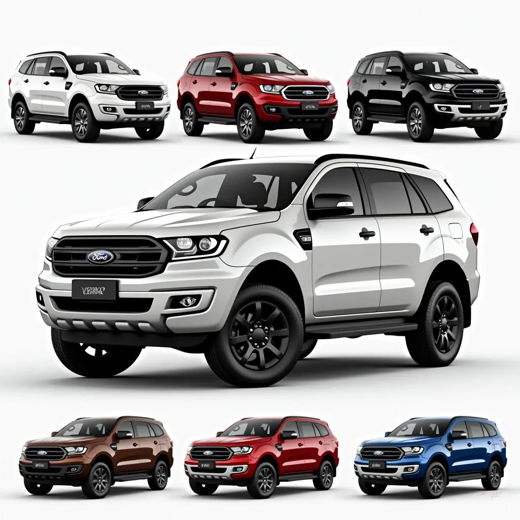 Ford Everest màu sắc