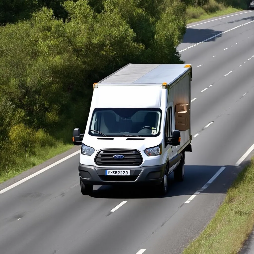 Ford Transit van chở hàng