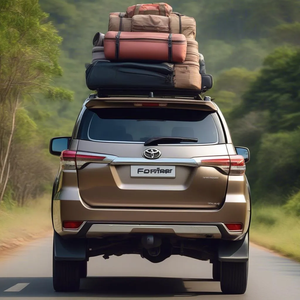 Fortuner 2017 gia đình đi du lịch