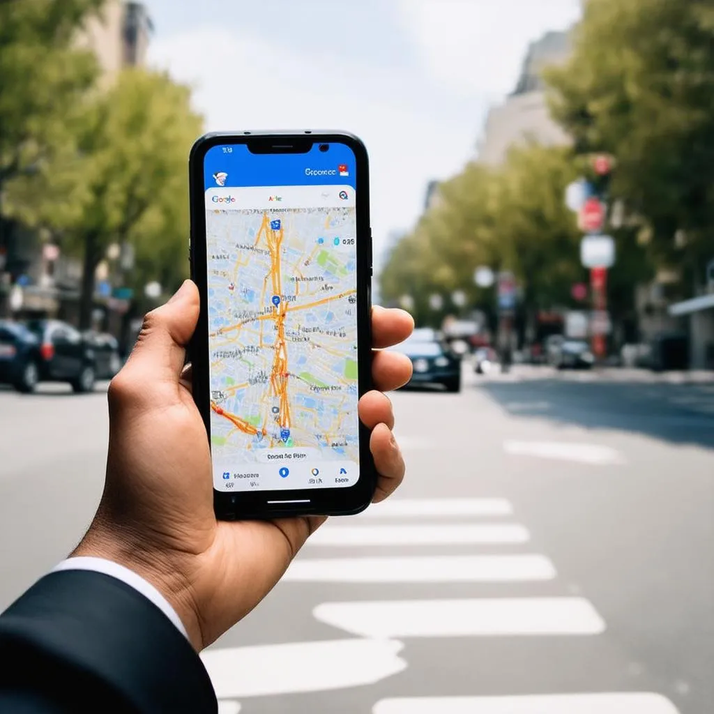 google maps trên điện thoại