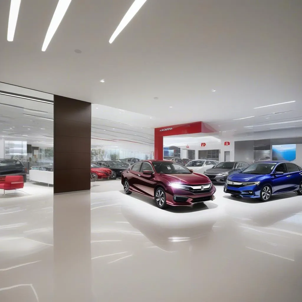 Nội thất showroom Honda