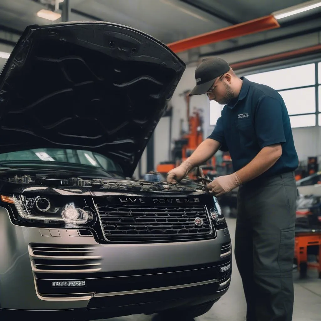 Kiểm tra động cơ Range Rover cũ