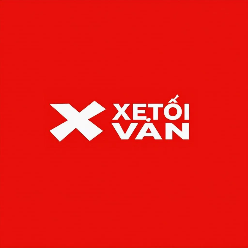 Logo Xe Tải Van trên nền đỏ