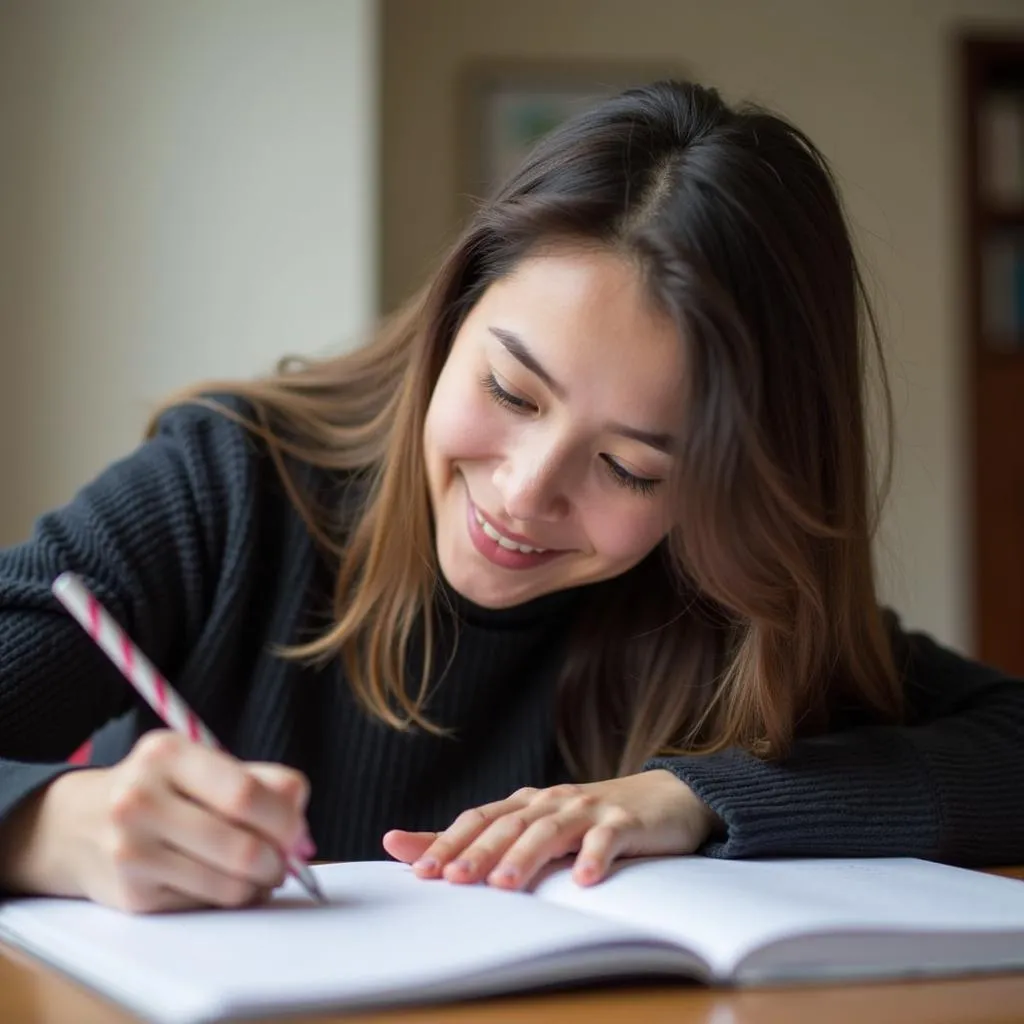 Học sinh đang luyện viết Essay IELTS