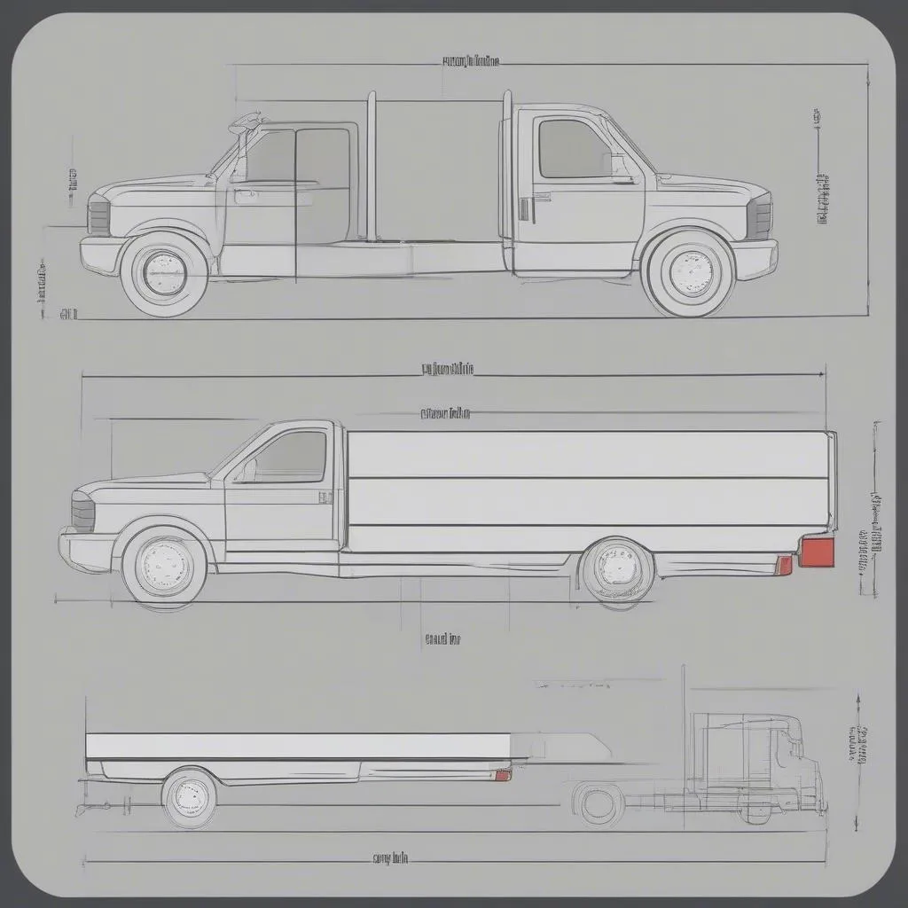 Sơ đồ kích thước xe tải