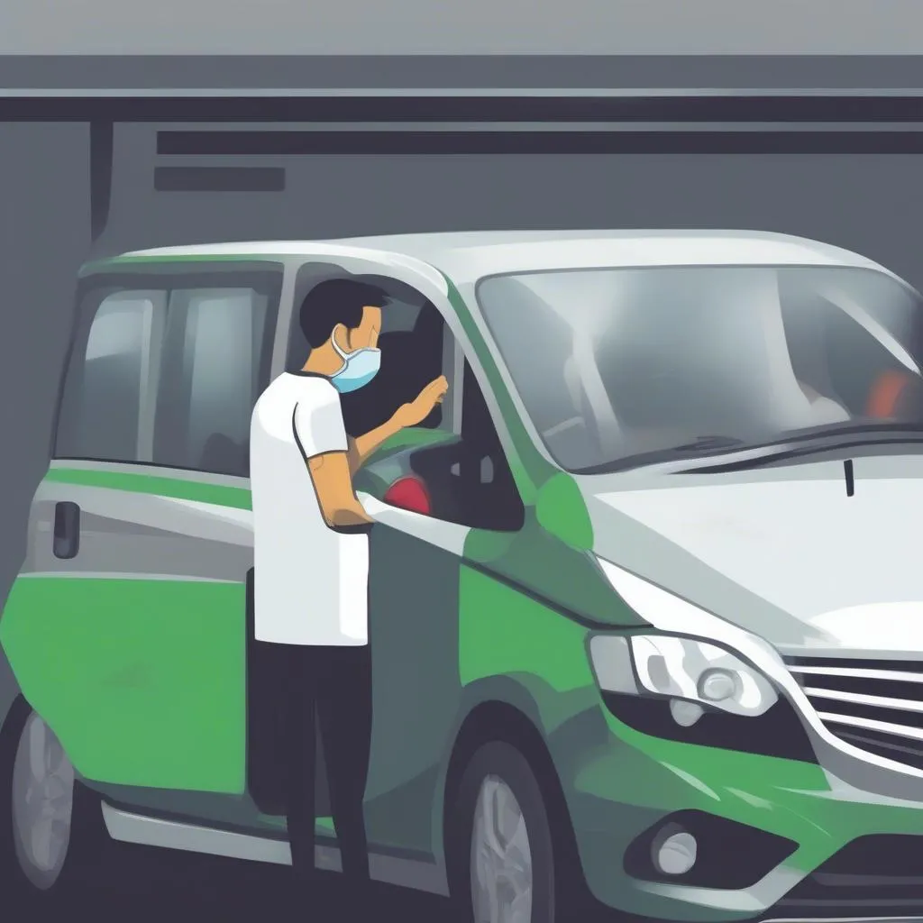 Tài xế Uber, Grab cho khách hàng lên xe