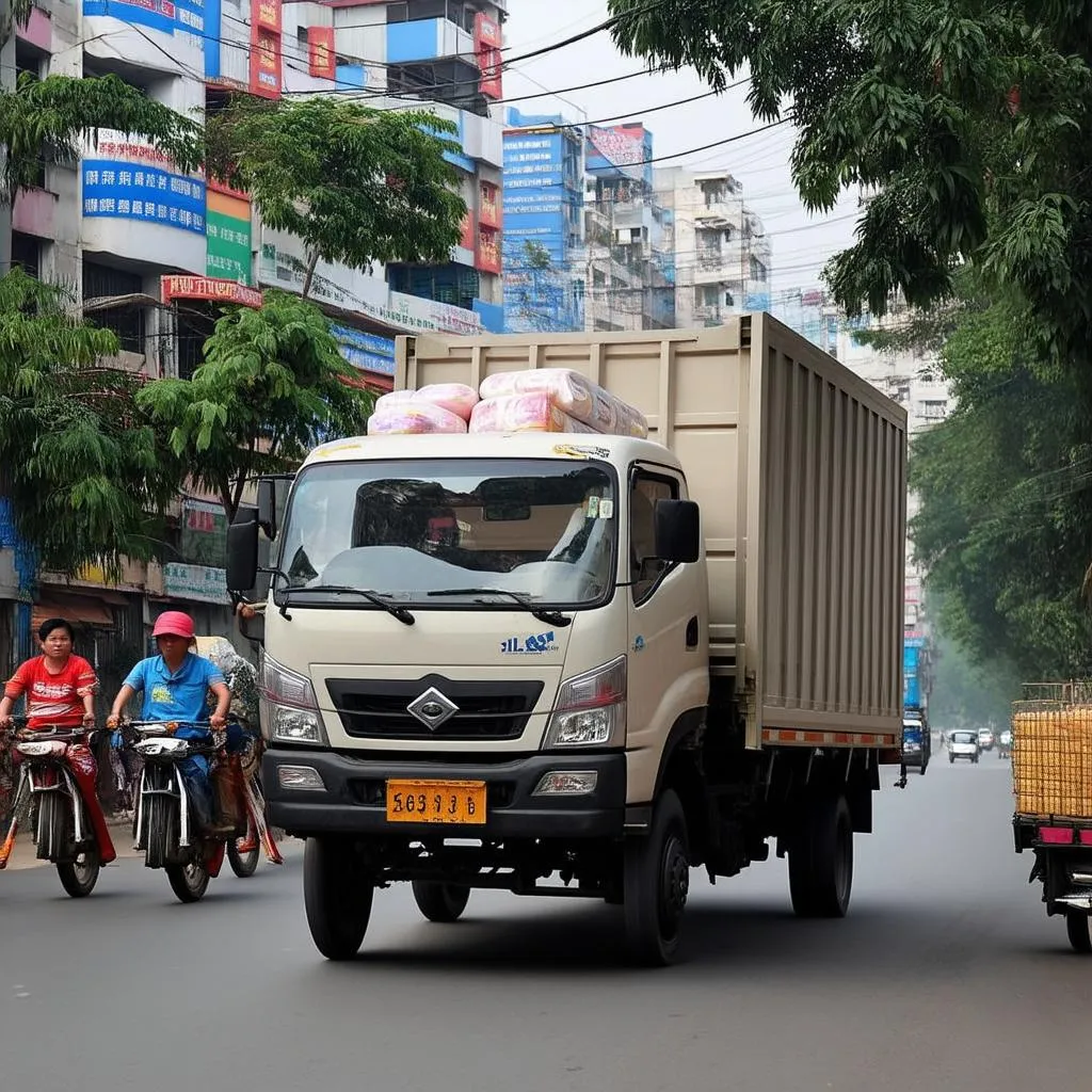 Xe tải vận chuyển hàng hóa Thành Hưng