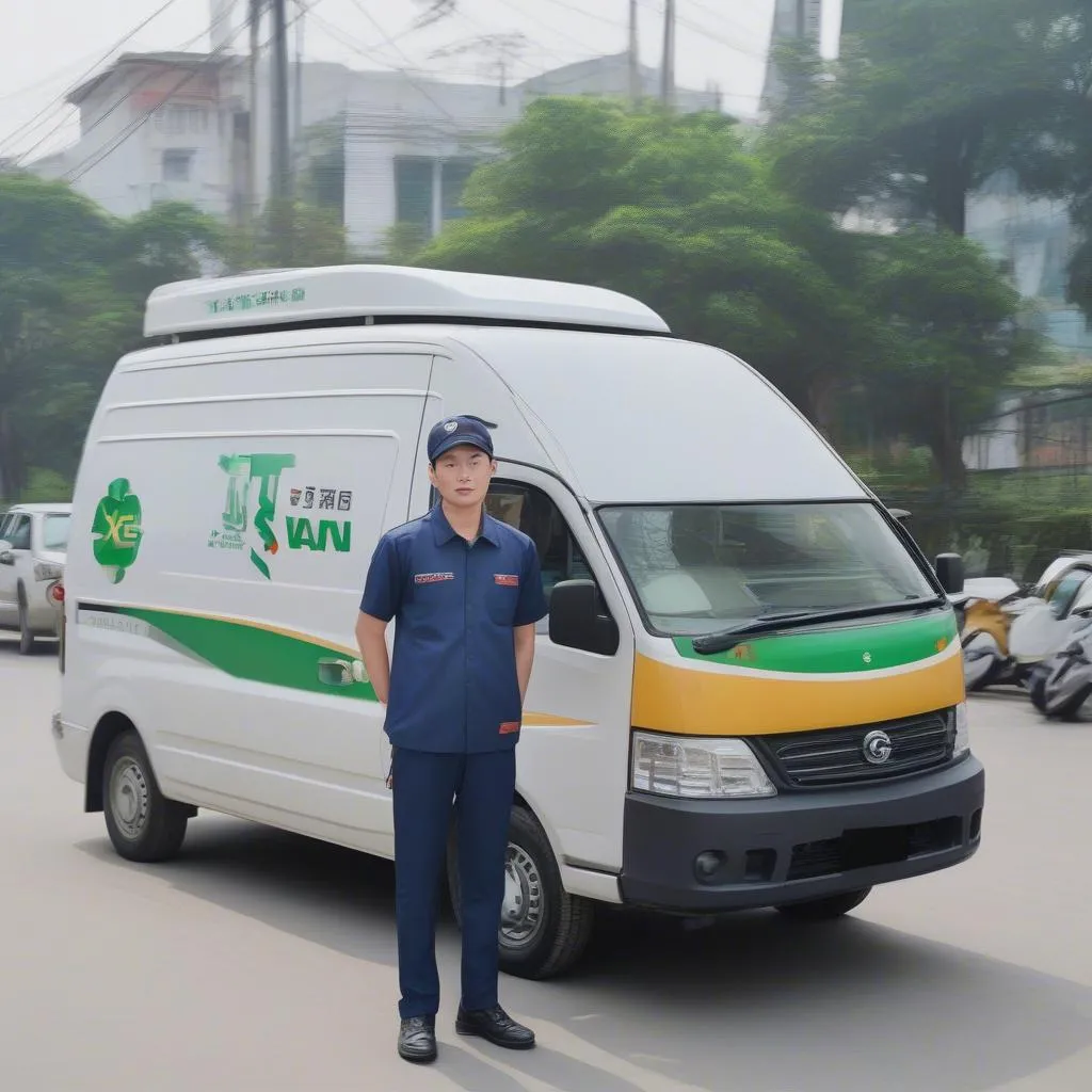 Xe tải van phục vụ Grab car