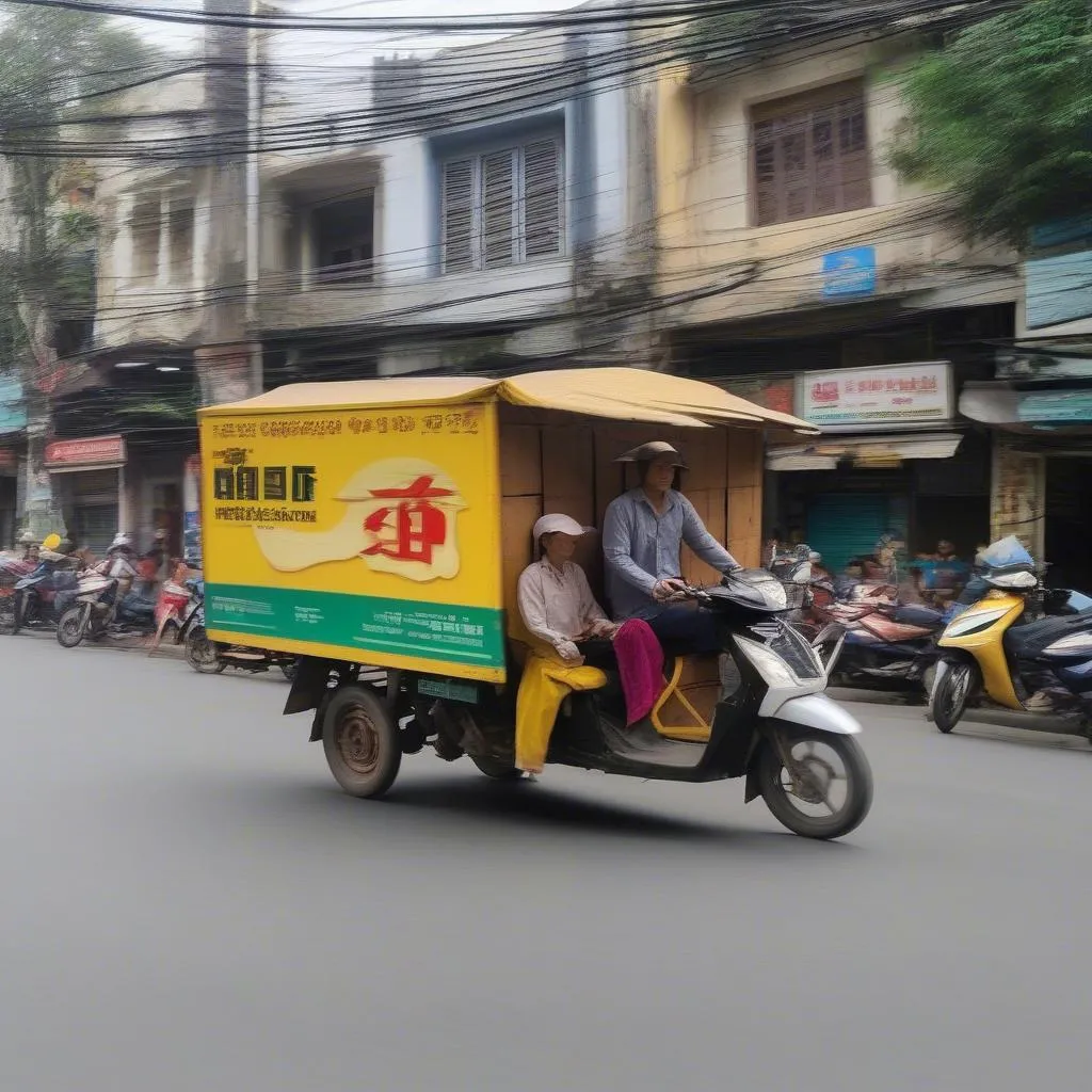 Xe tải van giao hàng tại Hà Nội