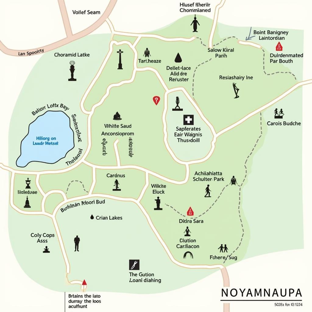 Map of Anglia Sculpture Park