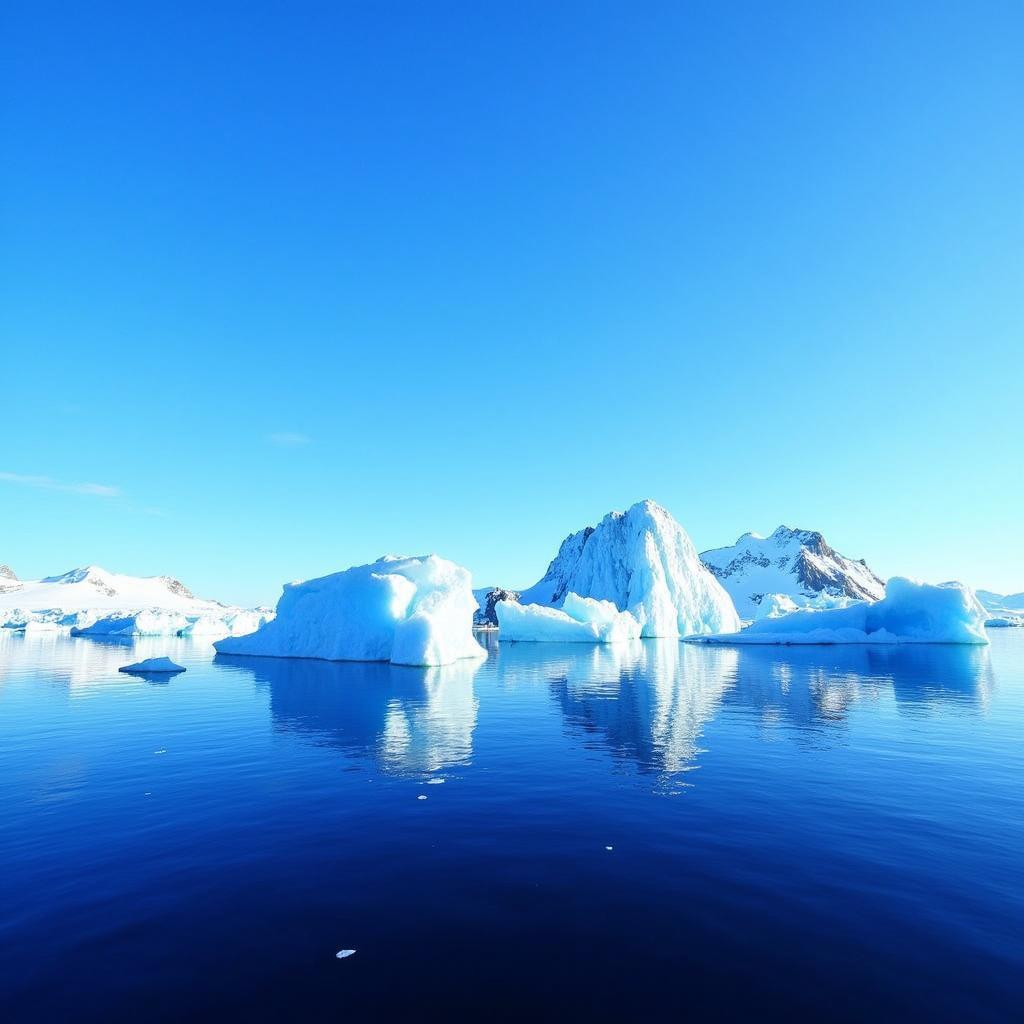 Băng trôi trên biển ở Antarctica