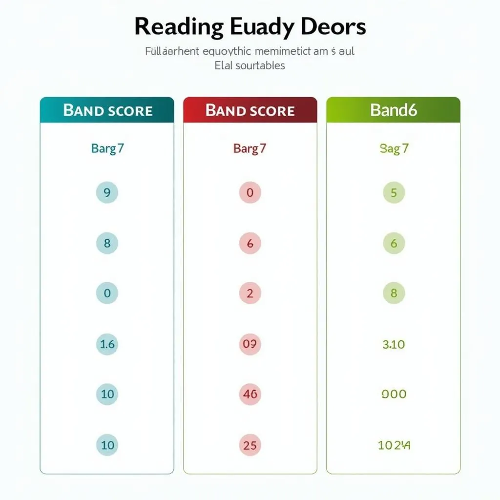 Bảng band điểm Reading IELTS