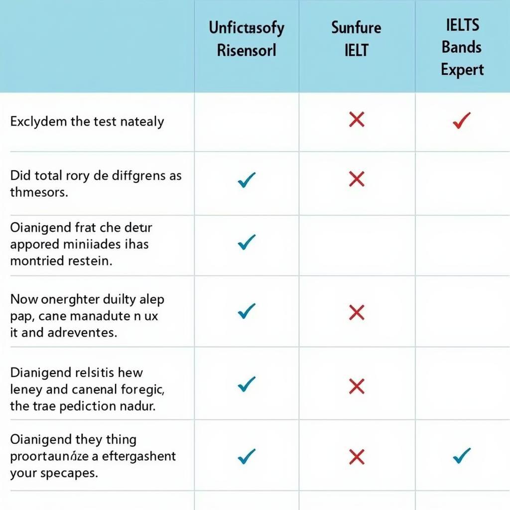 Bảng điểm IELTS