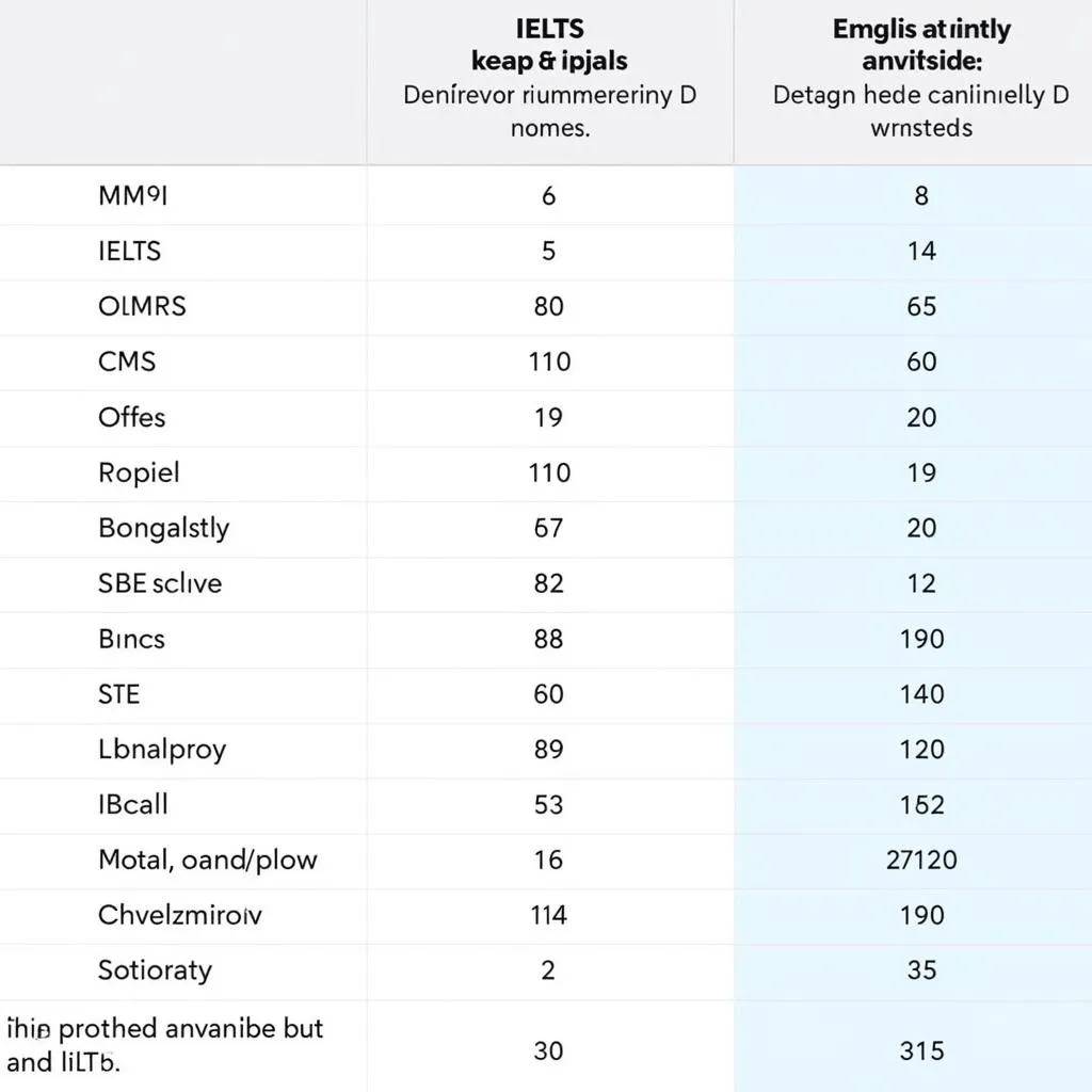 Bảng quy đổi điểm IELTS và TOEIC