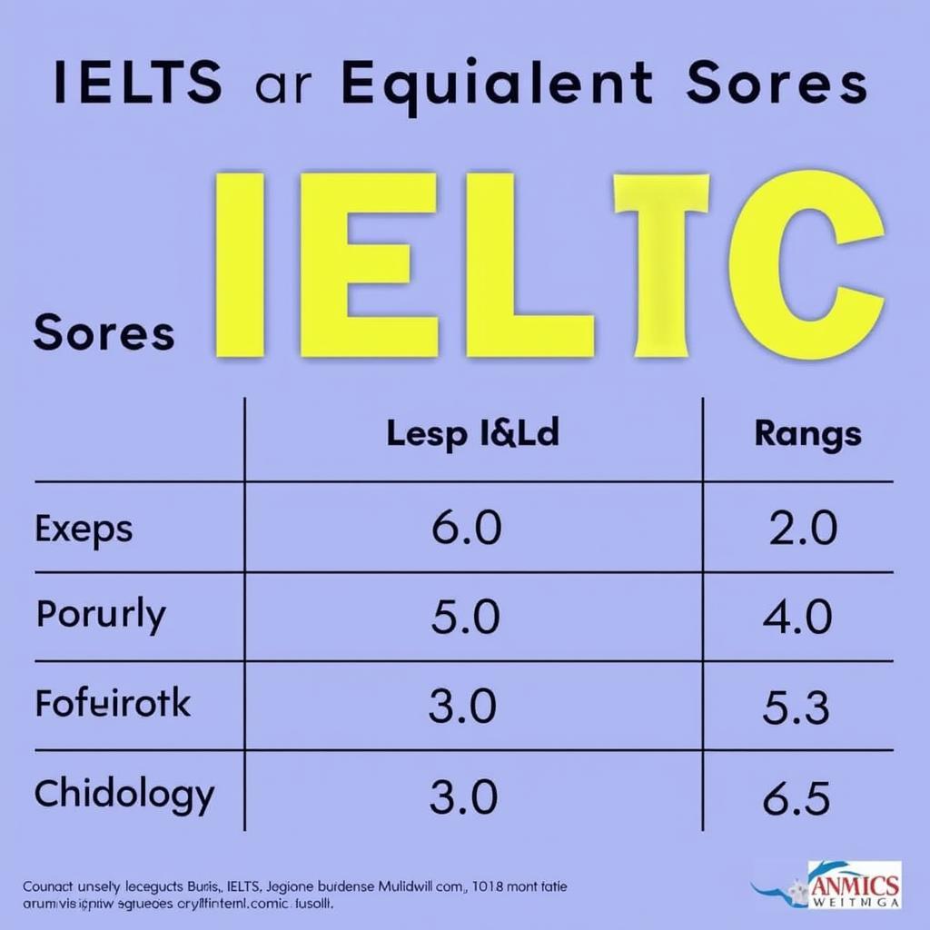 Bảng quy đổi điểm IELTS sang TOEIC