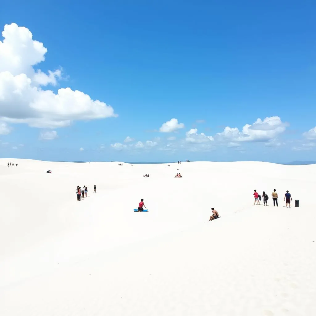 Khung cảnh Bàu Trắng Mũi Né