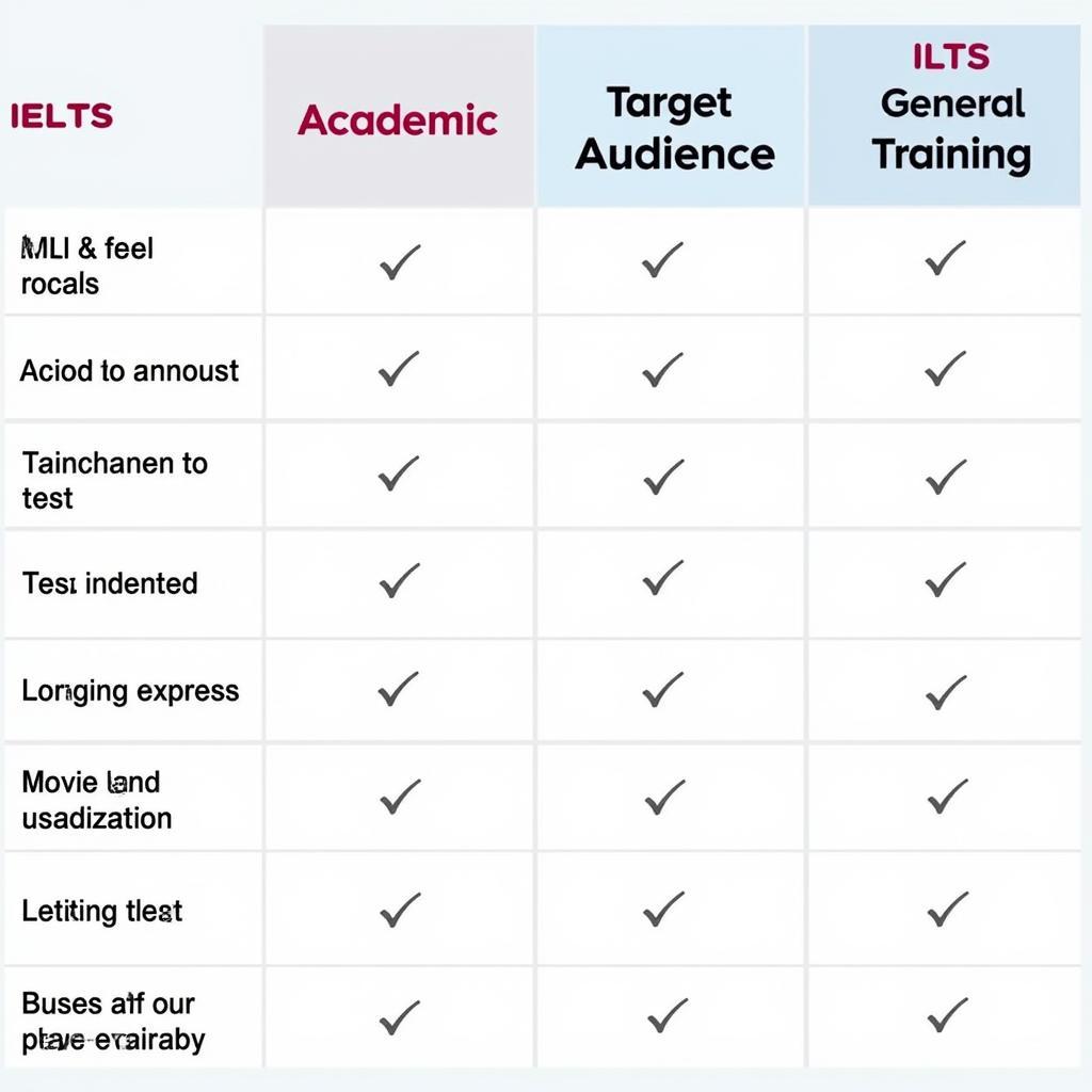 Các loại bài thi IELTS