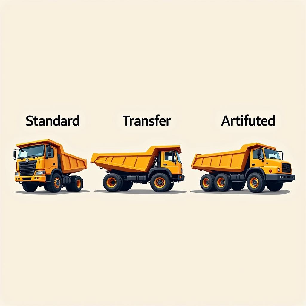 Different types of dump trucks