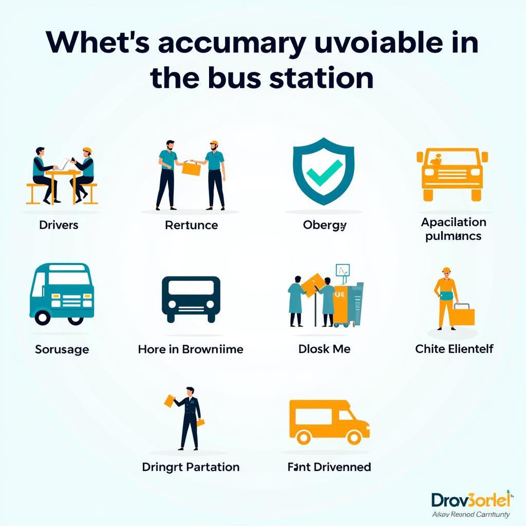 Job positions at the bus station