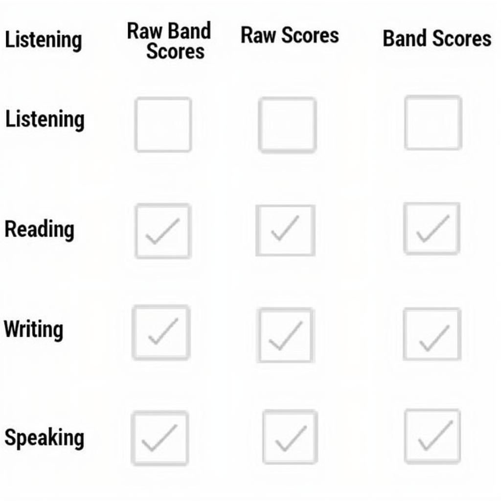 IELTS score calculation