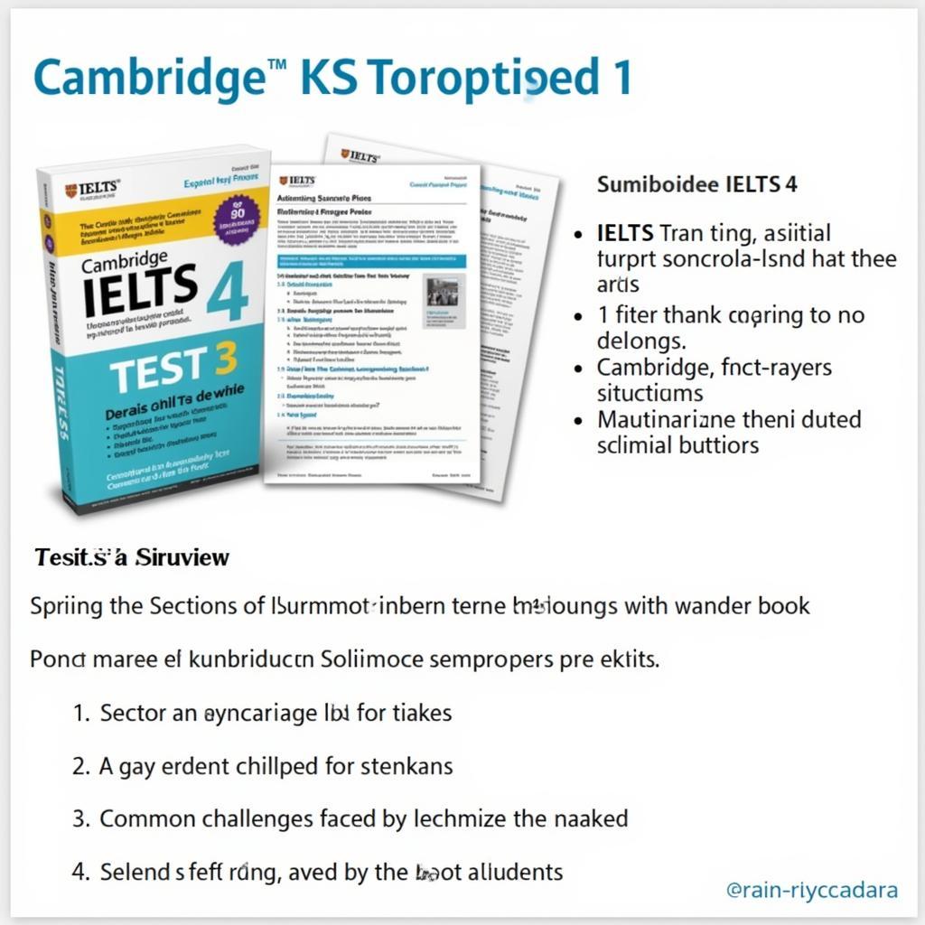 Cambridge IELTS 4 Test 3 Overview